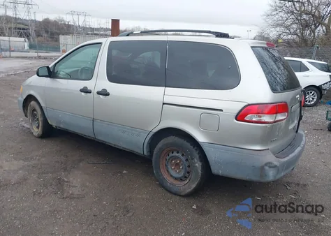 2001 Toyota Sienna Le from USA, damaged, VIN 4T3ZF13C01U377765
